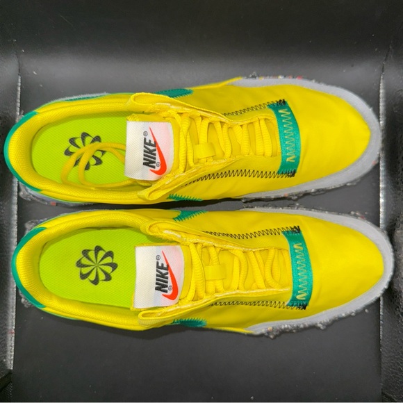 Size 7.5 - Nike Waffle Racer Crater Yellow Strike Roma Green Wmns, Clean, No Box - Picture 6 of 10